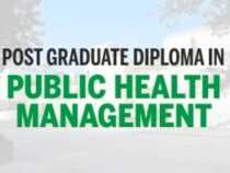 Pg diploma in public health management